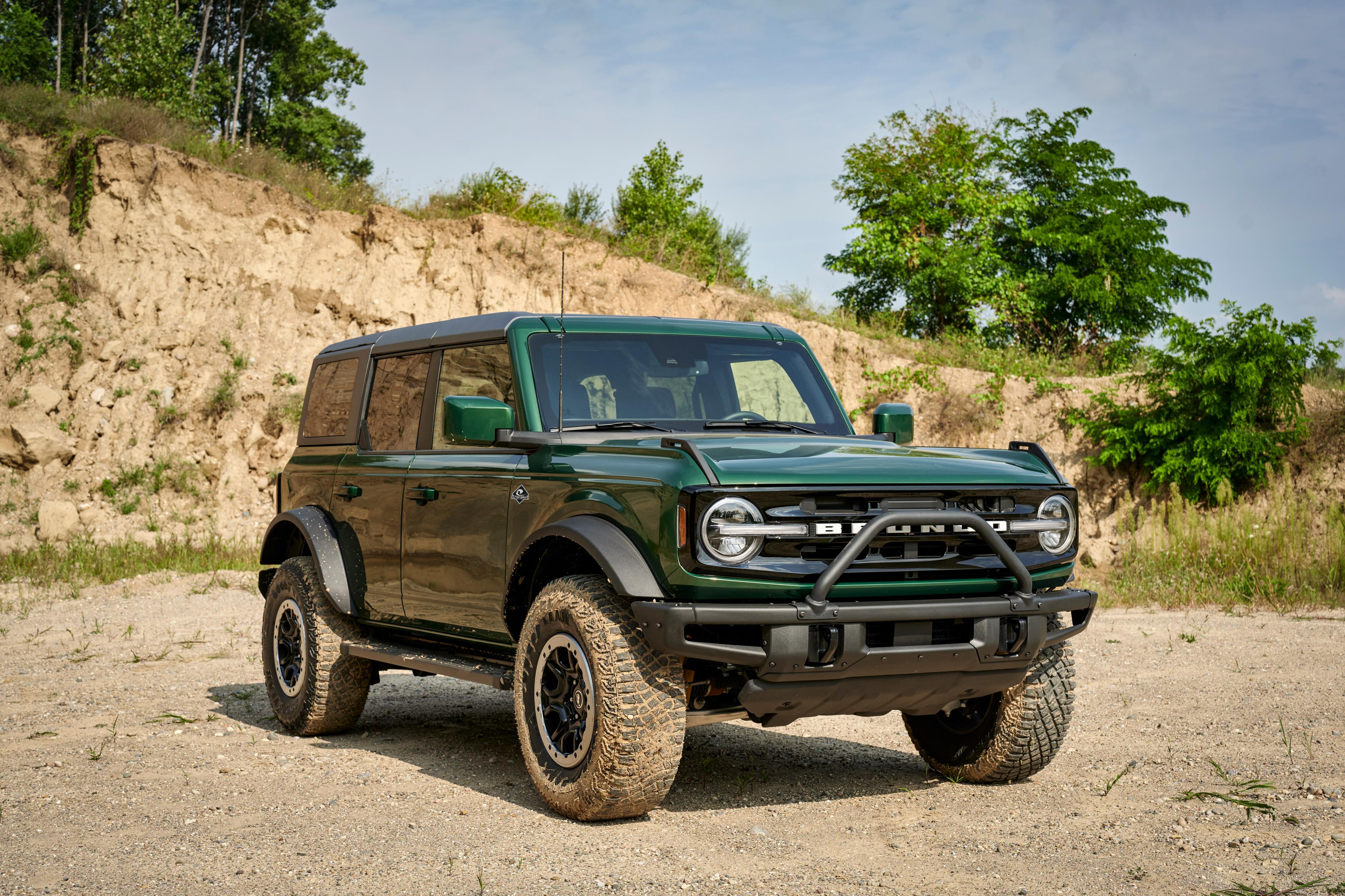 Image of a Ford Bronco in eruption green courtesy of Ford. 