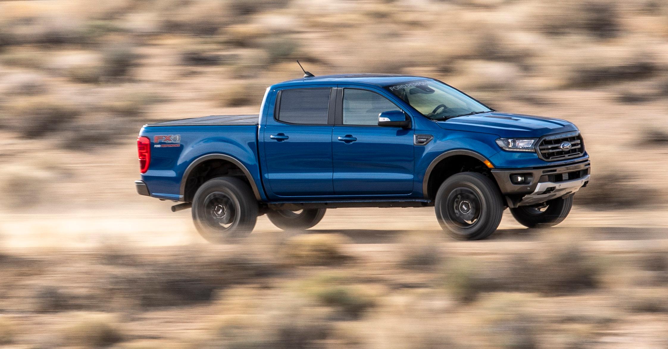 Image of a blue Ford Ranger courtesy of Ford. 