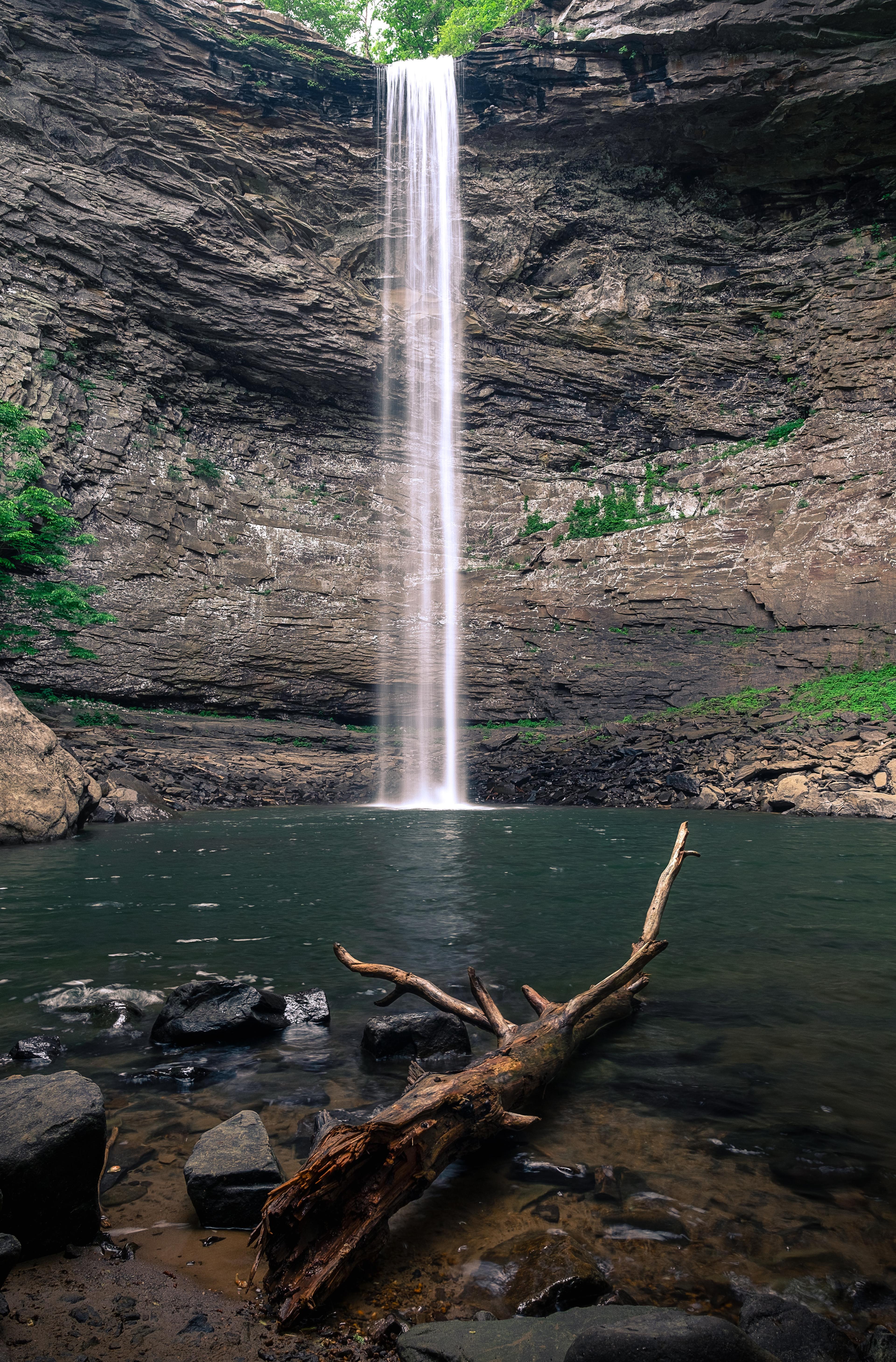 View of Ozone Falls in Tennessee.