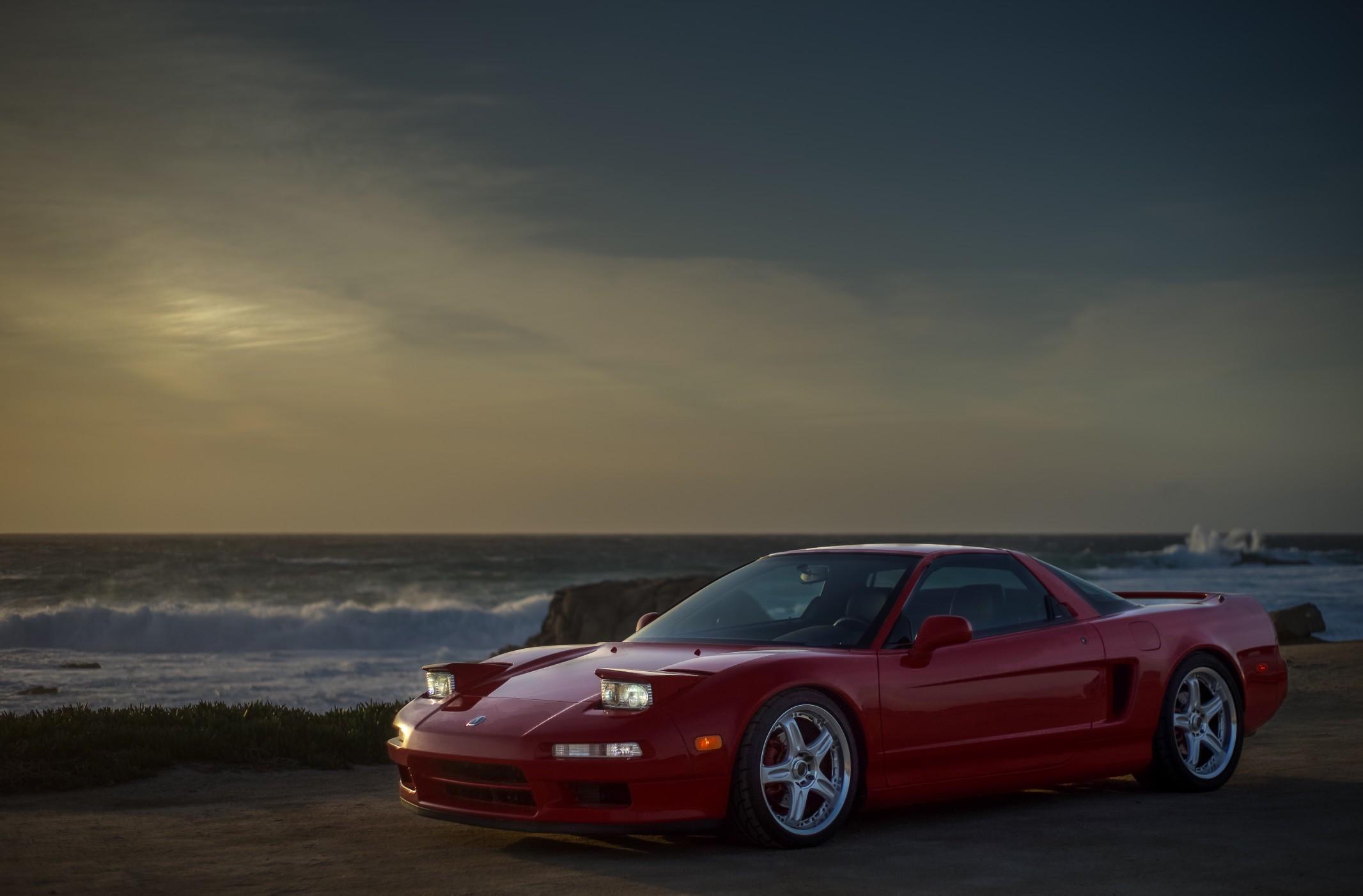 red Acura NSX