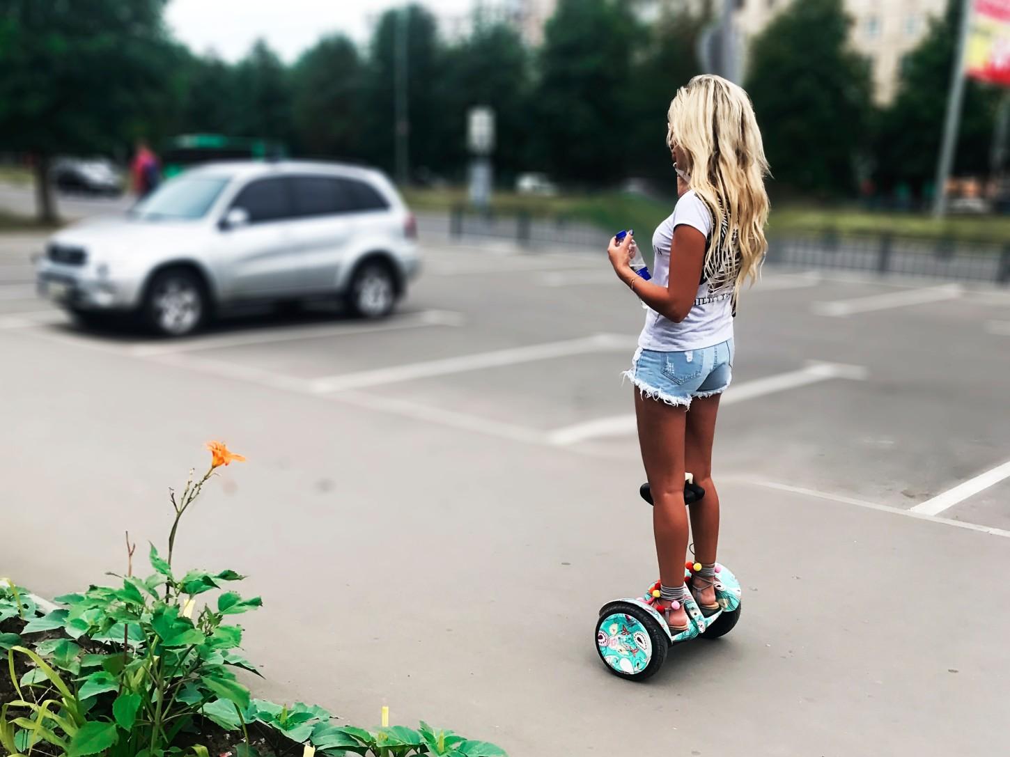  girl on hoverboard