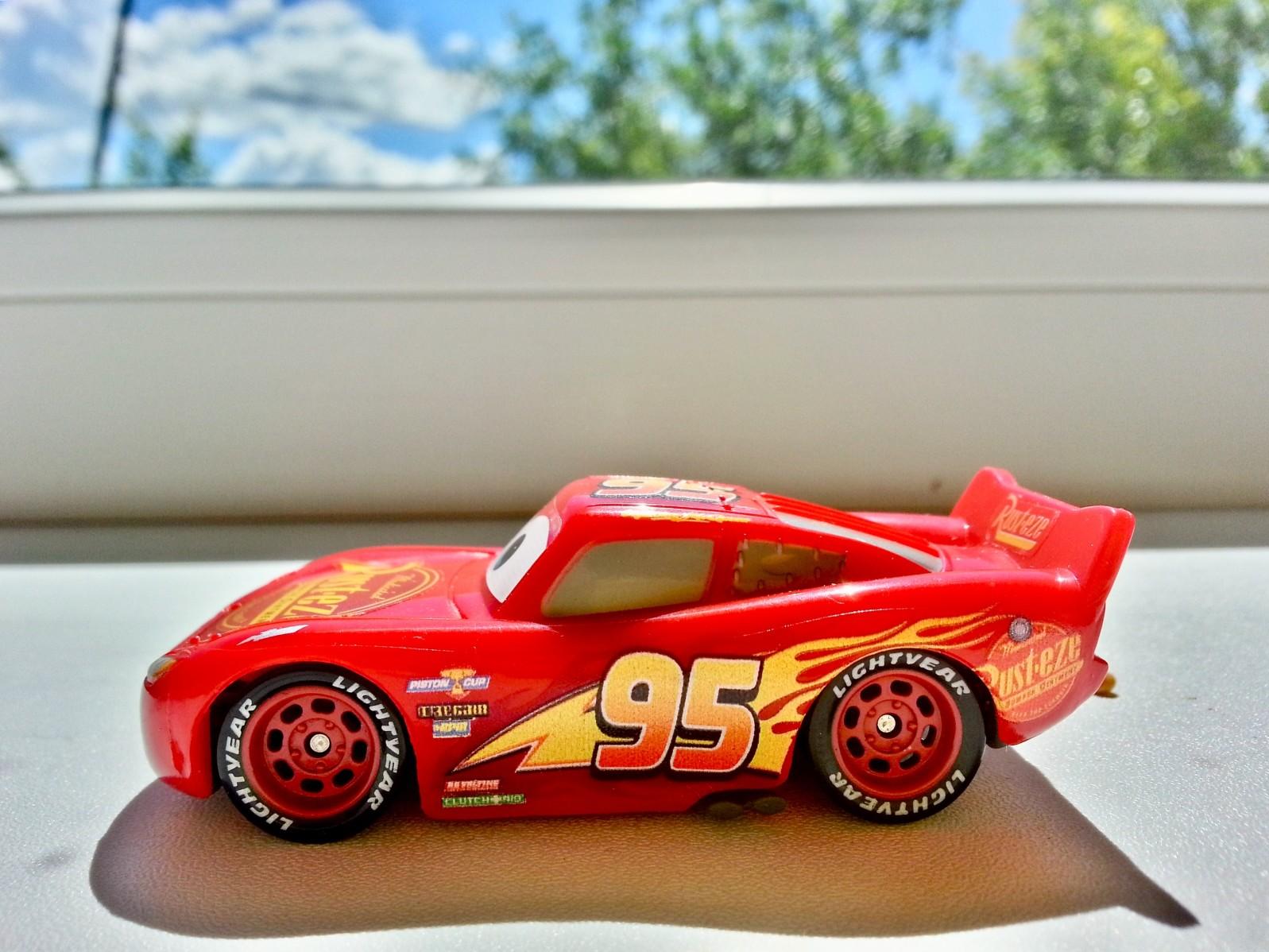 A Lightning McQueen toy 