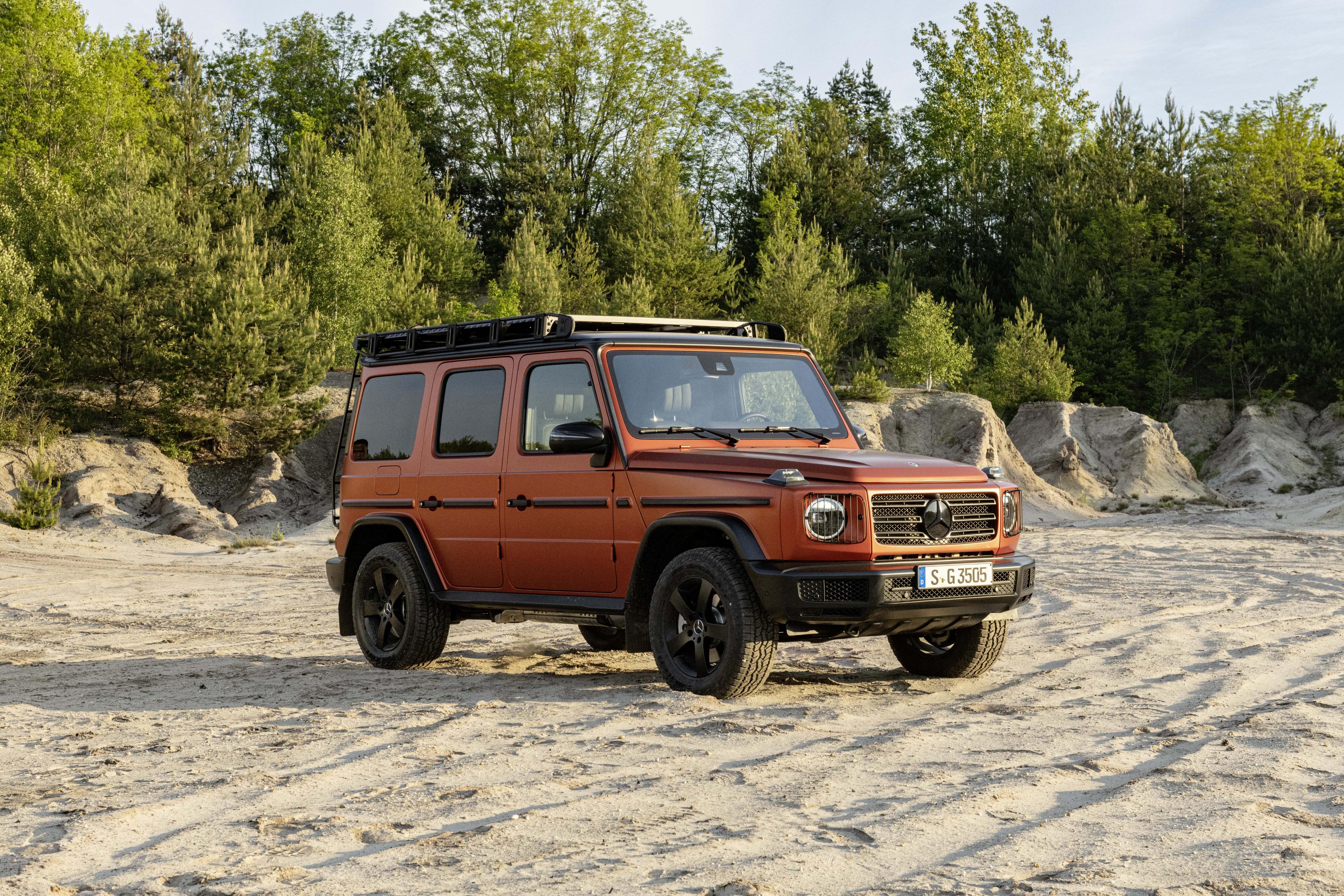 The Mercedes-Benz G-Class is a luxurious SUV with impressive off-road capabilities.
