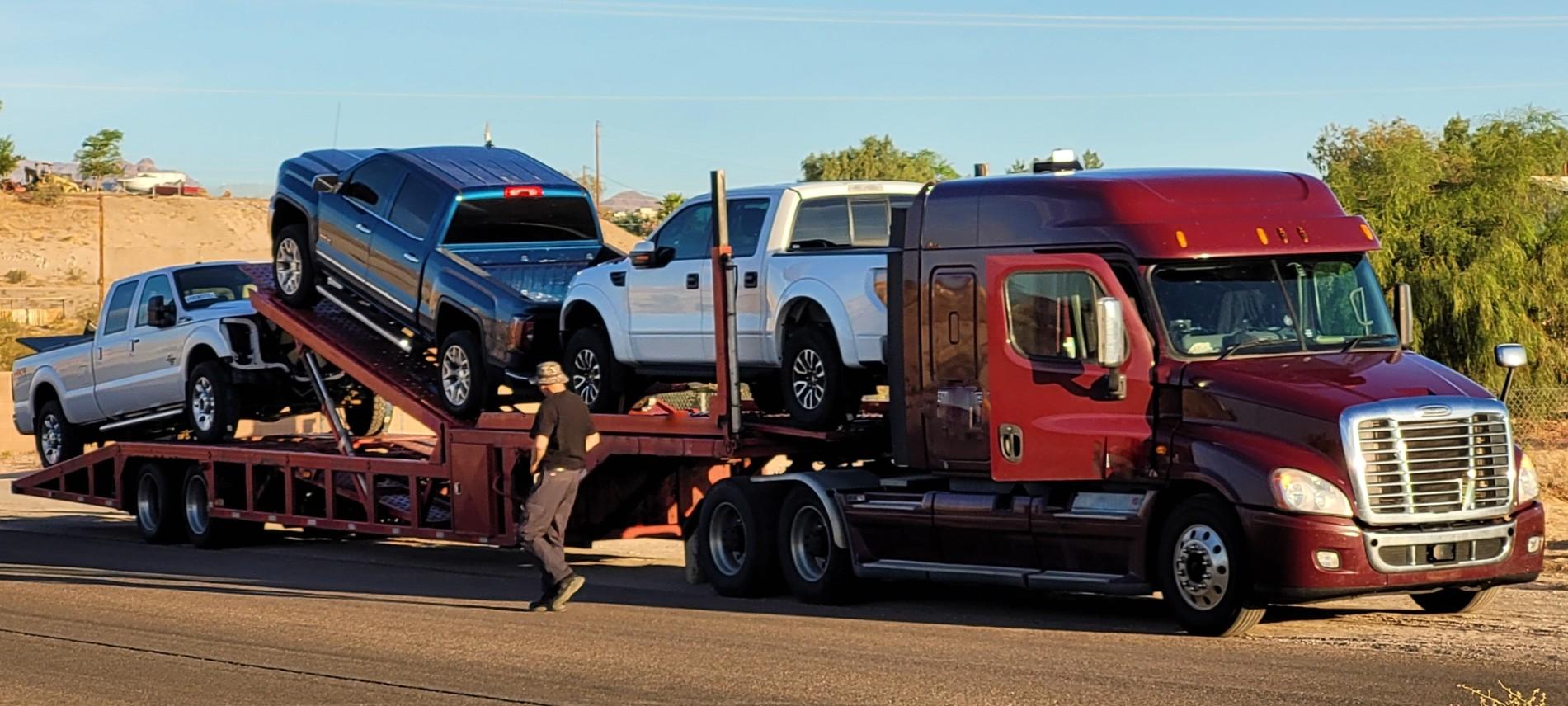 Pickup trucks dominate sales in the United States.
