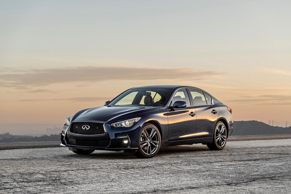The 2021 Q50 Signature Edition is stylish and powerful.