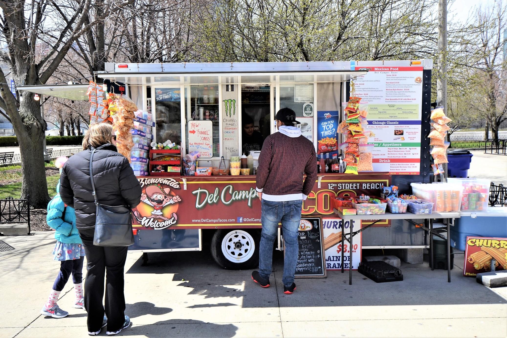 A food truck in Chicago