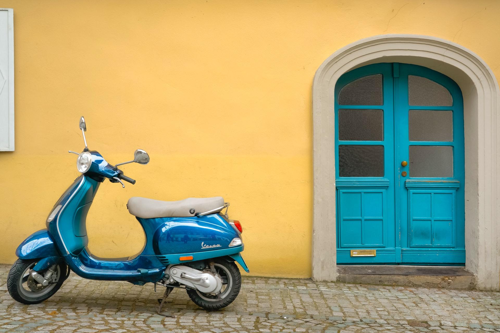 Vespa scooters are one of the most iconic vehicles in Europe.