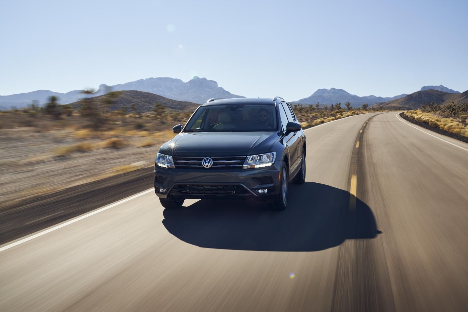 The 2021 Volkswagen Tiguan is one of the most budget-friendly three-row SUVs.