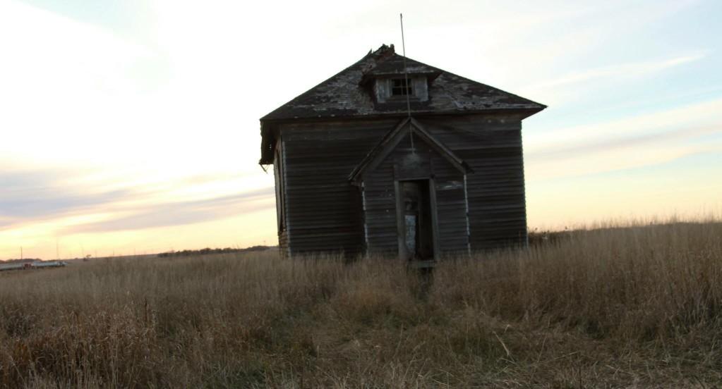 An abandoned schoolhouse in South Dakota