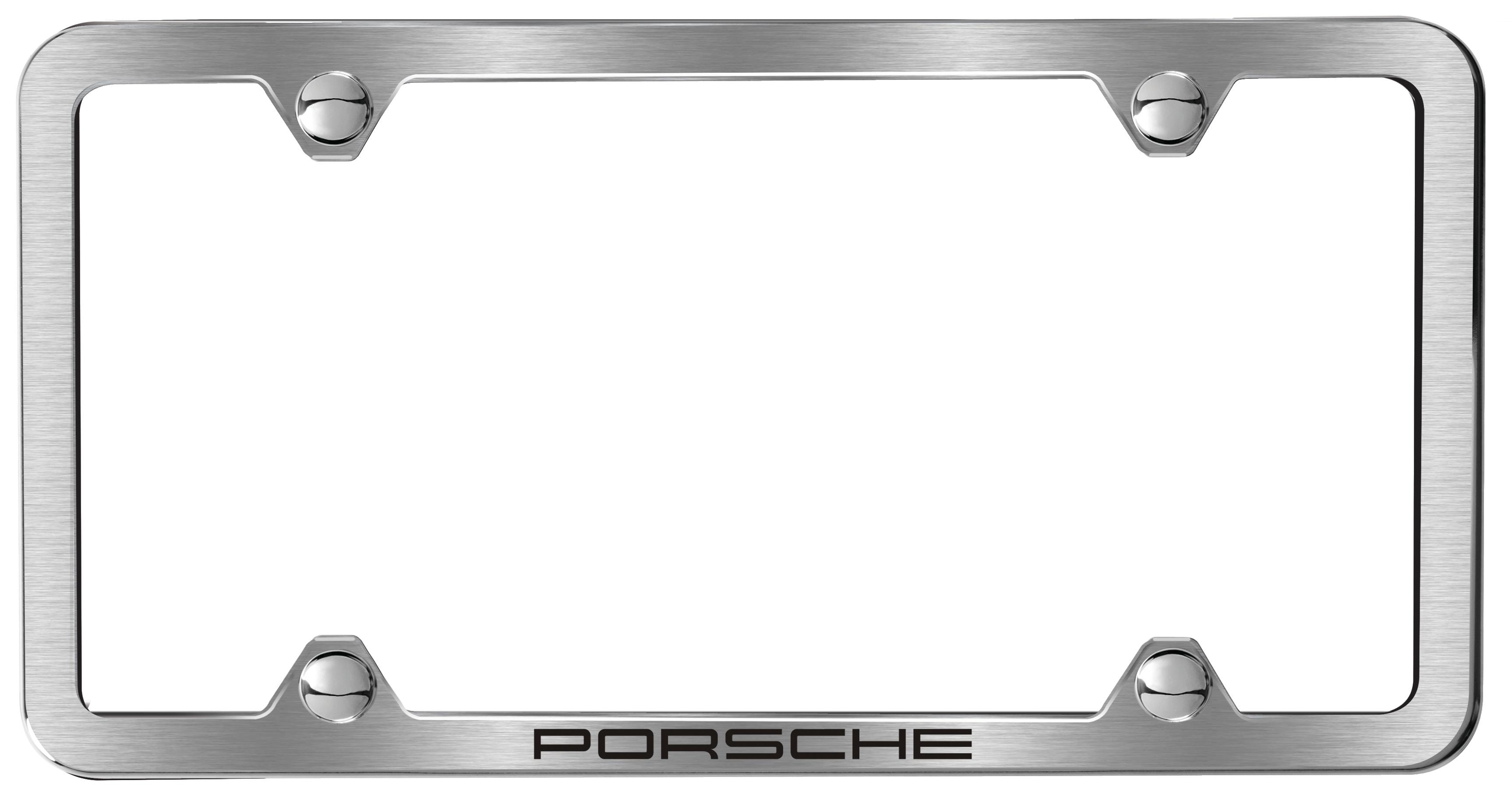 Porsche Nameplate Slimline License Frame