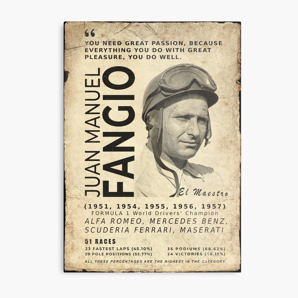 Juan Manuel Fangio poster