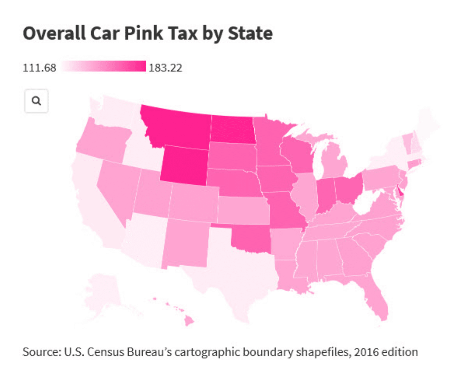 Pink Tax by State